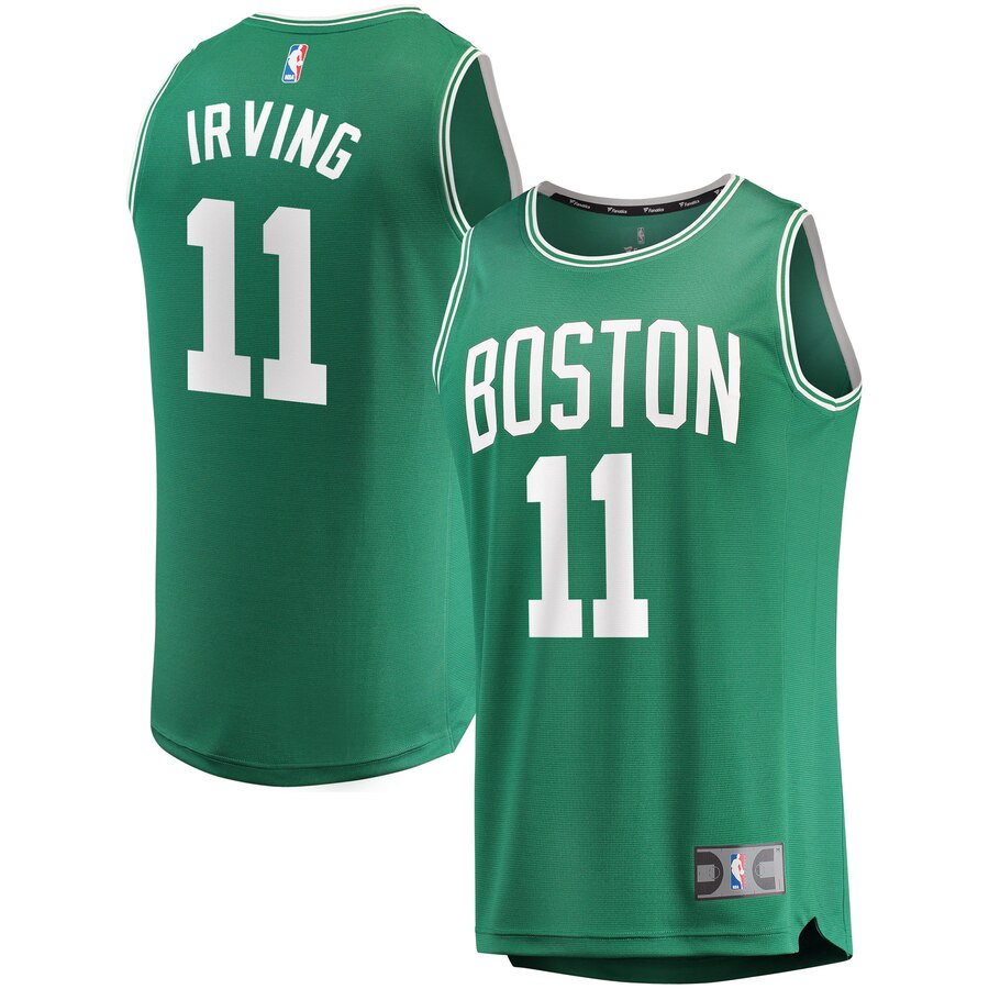 Youth Boston Celtics Kyrie Irving #11 Fast Break Fanatics Branded Green Replica Icon Edition Jersey 2401GADD